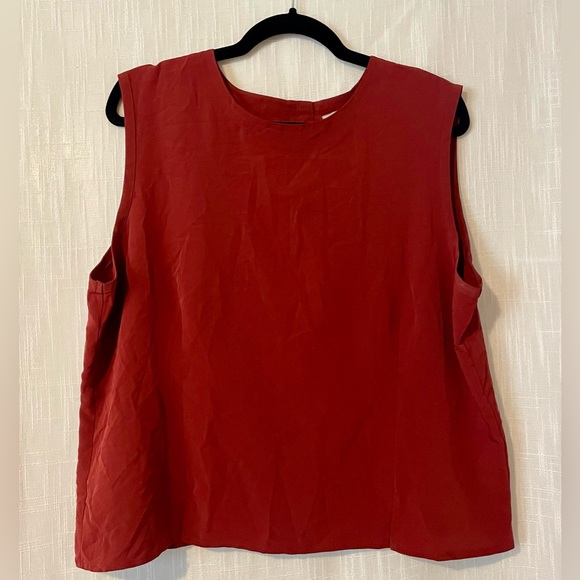 Vintage Notations Top with Button Up Back - Picture 1 of 6